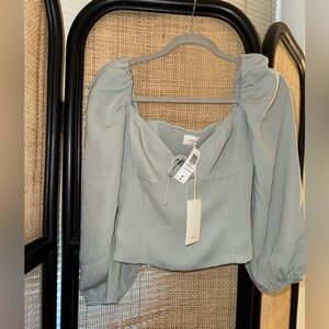 NWT Wilfred Aritzia sage top